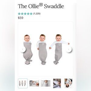 TWO Ollie swaddles